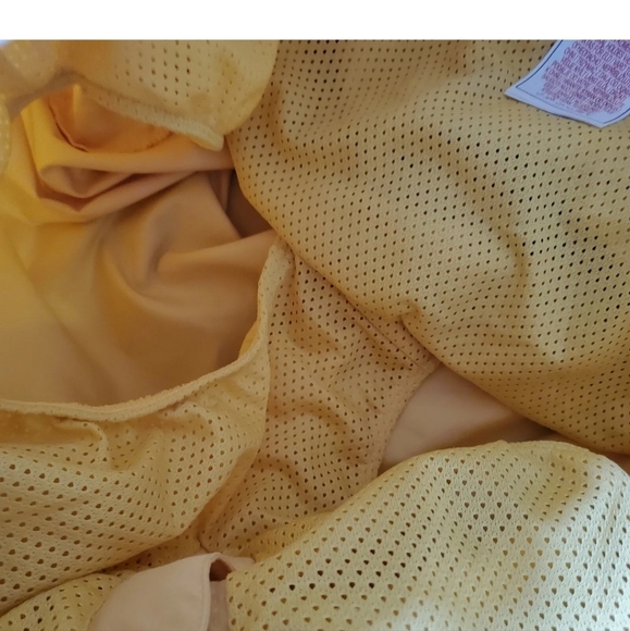 Vintage retro NIKE Shorts yellow Bermuda swim shorts 34" summer Holiday - Picture 9 of 9